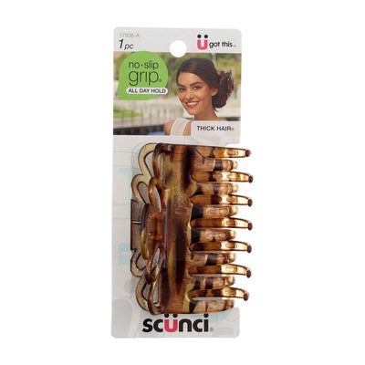 Scunci No Slip Crown Clip For Thick Hair, 1-Piece (Colors May Vary)