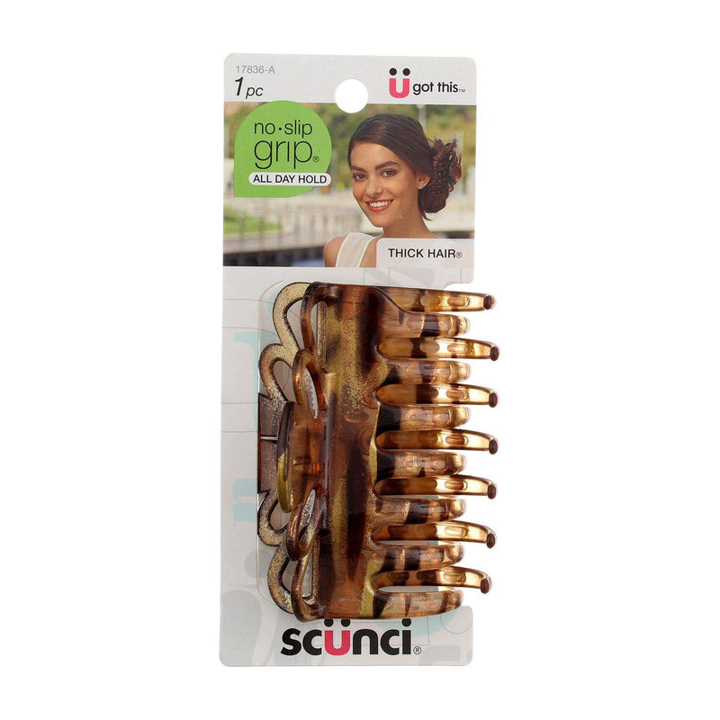 Scunci No Slip Crown Clip For Thick Hair, 1-Piece (Colors May Vary)
