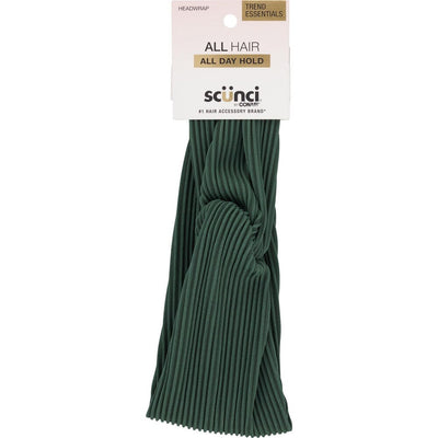 Scunci Trend Essentials All Hair All Day Hold Headwrap, Green, 1-Count