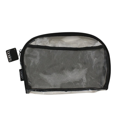 Basics Clear PVC Zippered Oval Pouch