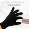 Conair Heat Protective Insulated Glove – Heat Resistant Styling Glove for Curling Irons & Flat Irons – Full Finger Heat Protection for Left or Right Hand – Black - Image 3