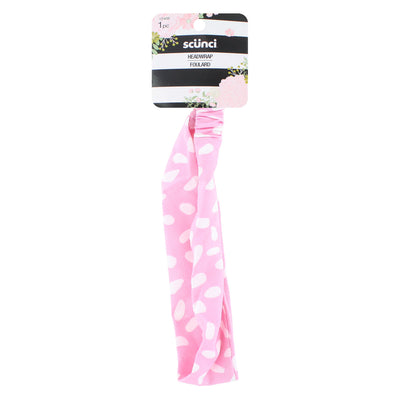 Scunci Polka-Dot Headwrap, Colors Will Vary, 1-Piece