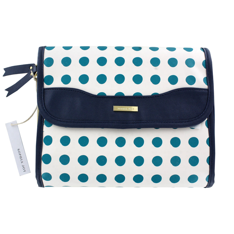Sophia Joy Polka Dot Cosmetic Toiletry Hanging Organizer, 1-Piece