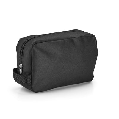 Basics Black Toiletry Bag with Webbed Handle, 1-Piece