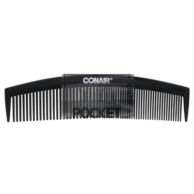 Conair Single Pocket Comb, Black, 1-Count