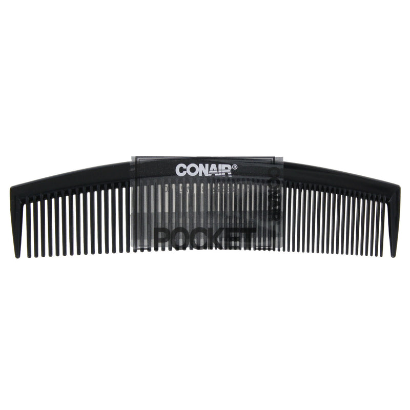 Conair Single Pocket Comb, Black, 1-Count