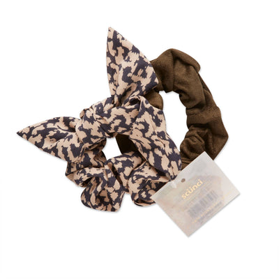 Scunci Collection Scrunchie, Assorted Neutral Colors, 2-Pieces