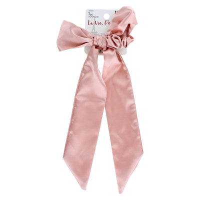 Scunci La Vie, Cèst Chic Hair Scrunchie Bow, Pink, 1-Piece
