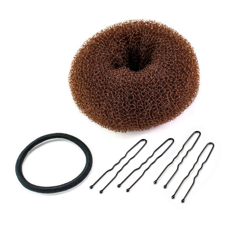 Conair Easy Updo Bun Making Kit with Updo Pins, Elastic, and Bunmaker, 6-Piece Set