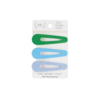The Home Edit Salon Hair Clips, Assorted Colors, 3-Count