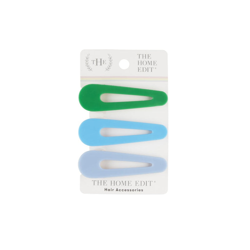The Home Edit Salon Hair Clips, Assorted Colors, 3-Count