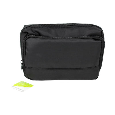 Daylogic Black Double Zip Organizer Makeup Bag