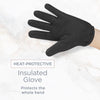 Conair Heat Protective Insulated Glove – Heat Resistant Styling Glove for Curling Irons & Flat Irons – Full Finger Heat Protection for Left or Right Hand – Black - Image 6