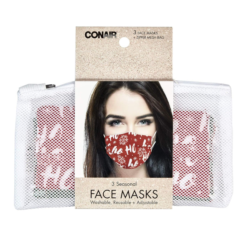 Allegro by Conair Fun Face Masks With Mesh Bag, 3 Count