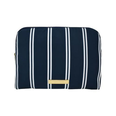 Tartan + Twine Duo Zip Clutch Bag, Retro Stripe