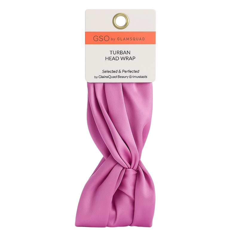 GSQ by Glamsquad Turban Headwrap – Soft Pink, 1-Count, Stylish & Comfortable Hair Accessory for All-Day Wear