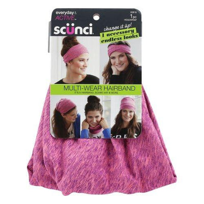 Scunci Everyday & Active Wide Multiwear Headwrap, Color May Vary, 1-Piece