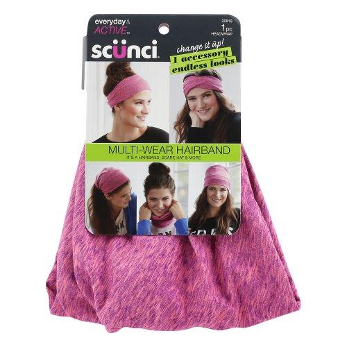 Scunci Everyday & Active Wide Multiwear Headwrap, Color May Vary, 1-Piece