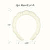 Conair Spa Makeup and Face Washing Headband, Ultra-Absorbent Microfiber Skincare Headband, Soft Terry Cloth, No-Pull Band Gentle on Hair and Head, Bubble Design, Ivory - Image 2
