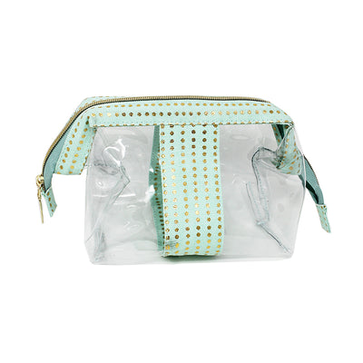 Sophia Joy by Conair Small Frame Clutch Dots Foil Cosmetic Clutch Bag, 1-Piece