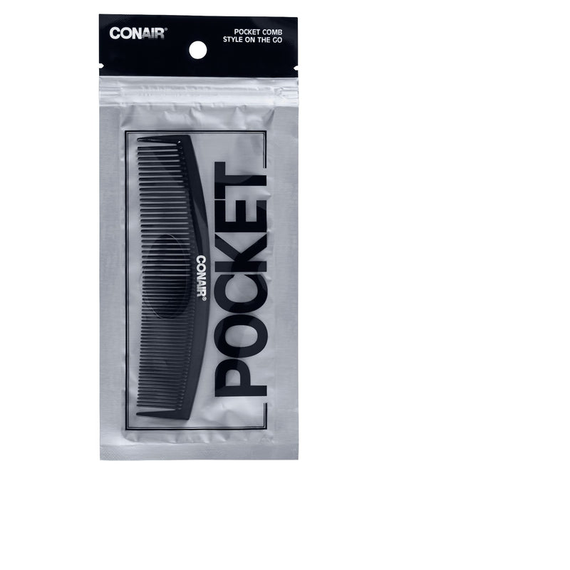 Conair Single Pocket Comb, Black, 1-Count