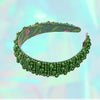 Scunci x Wicked For Good Pearl Elphaba Poppy Flower Print Headband, Green - Image 4