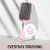 Conair Velvet Touch Paddle Cushion Hair Brush - Detangling Hairbrush - Curly or Straight Styles - Men or Women - Detangler - Features Soft Touch Handle - Blush Pink - Image 6