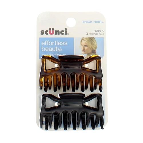 Scunci U Got This This Hair Jaw Clips, Assorted Colors, 2-Pieces