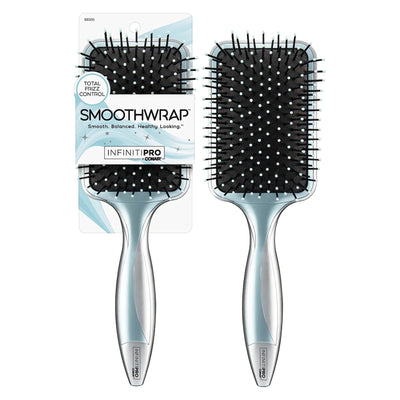 InfinitiPro by Conair - Hair Brush - Detangling Brush - Hair Brush For Thick Hair - Hairbrush Reduces Frizz and Adds Volume - Smoothwrap Series