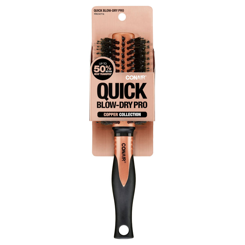 Conair Copper Collection Quick Blow Dry Pro Porcupine Round Hair Brush