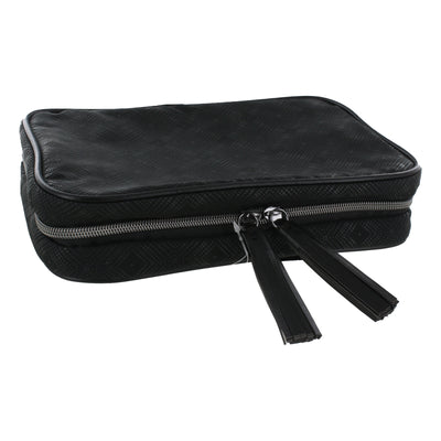 Beauty 360 Zippered Large Cosmetic Organizer, Black