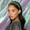 Scunci x Wicked For Good Pearl Elphaba Poppy Flower Print Headband, Green - Image 3