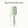 Conair Velvet Touch Vent Blow-Dry Hair Brush, Vented Paddle Brush for Fast Drying & Big Volume, Soft Grip Handle, Gentle Detangling Bristles, Contoured Design for All Hair Types & Lengths - Image 2