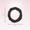 Scunci The Unbreakable Collection Ruched Comfy Elastic Hair Tie Ponytailers - Black - Thick Hair - 6-Count - Image 6