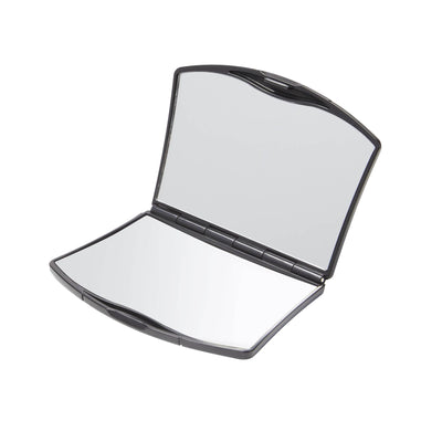 Conair Compact 2-Sided Makeup Mirror – 1x & 5x Magnification Folding Travel Mirror, Black