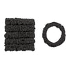 Scunci The Unbreakable Collection Ruched Comfy Elastic Hair Tie Ponytailers - Black - Thick Hair - 6-Count - Image 8