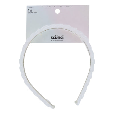 Scunci A Tie Dye & Brights Story Plastic Clear Chainlink Headband, 1-Piece