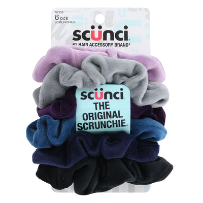 Scunci Twister Wild Primrose Hair Scrunchies, Assorted Colors, 6 Pieces