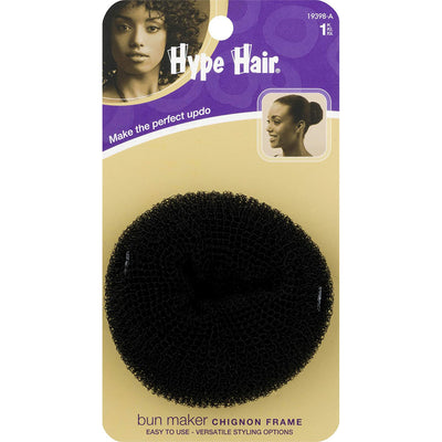 Scunci Hype Hair Bun Chignon Frame Ring, Black, 1-Piece