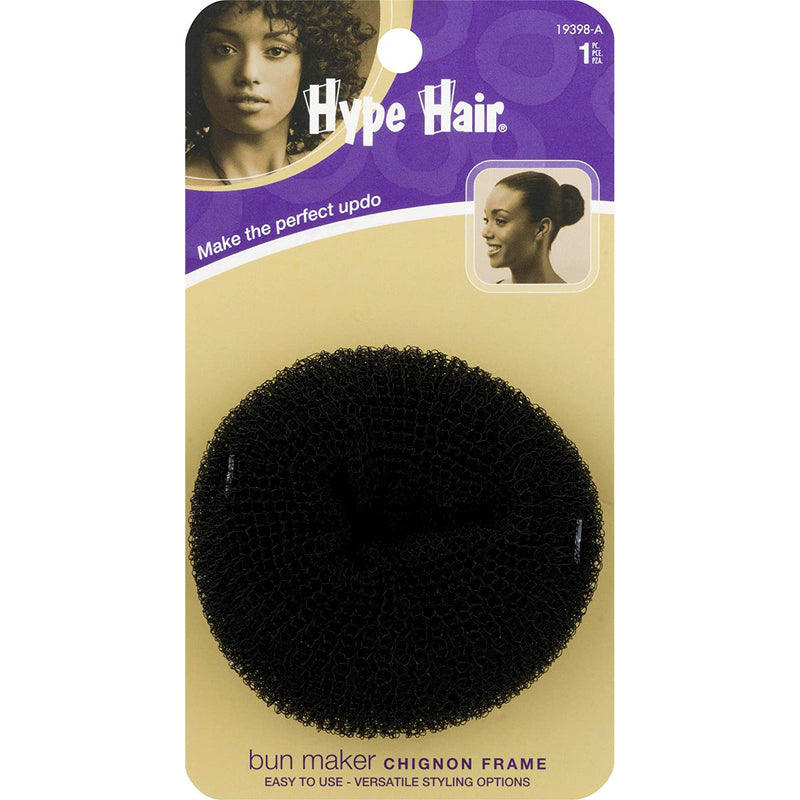 Scunci Hype Hair Bun Chignon Frame Ring, Black, 1-Piece