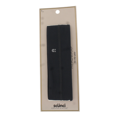 Scunci Everyday & Active No-Slip Grip Headwrap, Black, 1-Count