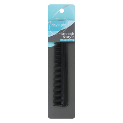 Daylogic Smooth & Style All Purpose Hair Comb, Black, 1-Piece