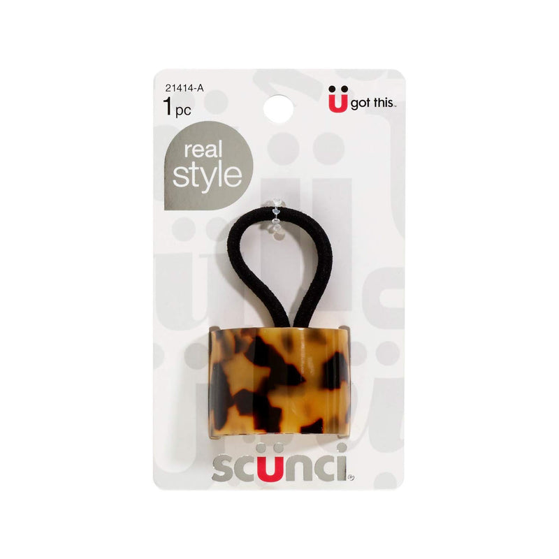 Scunci Real Style Ponycuff Tokyo Tort Ponytailer, 1-Piece