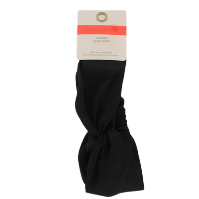 GSQ by Glamsquad Turban Headwrap – Black, 1-Count, Stylish & Comfortable Hair Accessory for All-Day Wear