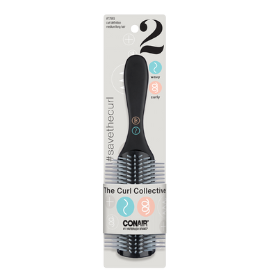 Conair Wavy and Curly Hair Curl Definition All-Purpose Hairbrush for Medium to Long Hair Lengths