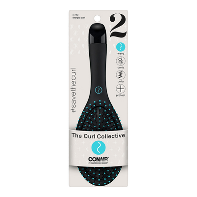 Conair The Curl Collective Wavy Detangling Cushion Hairbrush