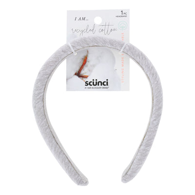 Scunci Planet Earth-Friendly Soft Headband, Gray, 1-Piece