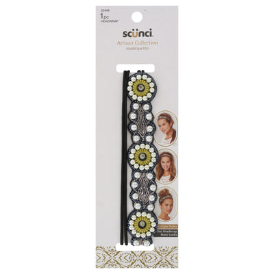 Scunci Artisan Collection Handcrafted Beaded Headwrap, 1-Piece