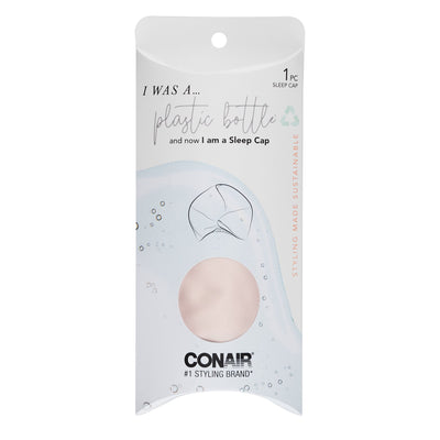 Conair Earth-Friendly Planet Upcycled Smooth Beauty Sleep Cap, Pink