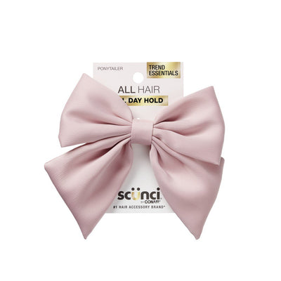 Scunci by Conair ALL Hair All Day Hold Pink Elastic Bow Hair Tie